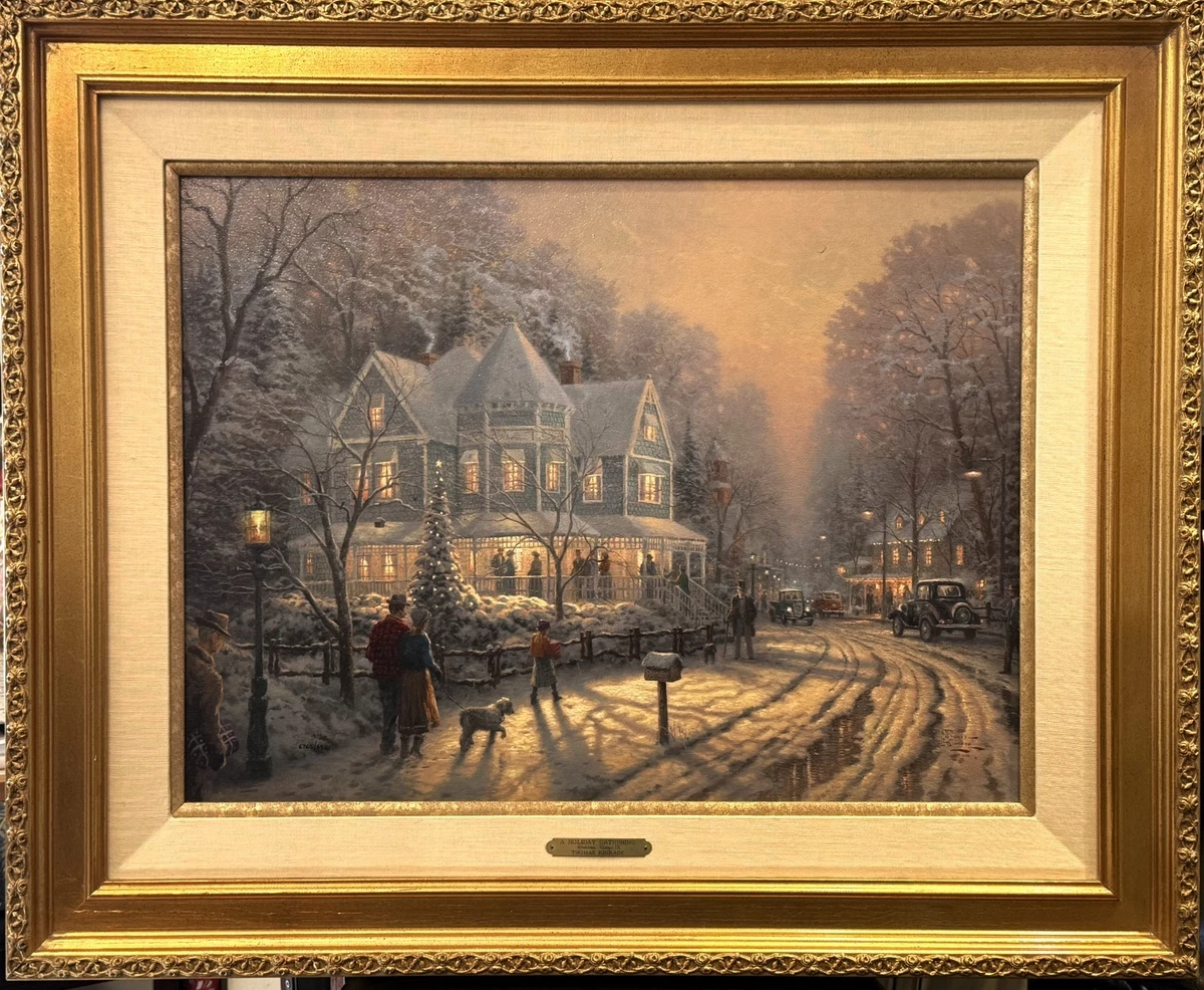 Thomas Kinkade Holiday Gathering In Art Prints for sale | eBay