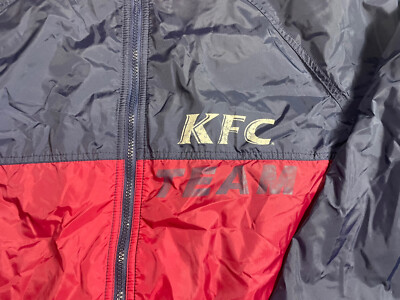 KFC Team Jacket Size Large Unisex Lined Red And Blue Kentucky