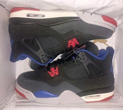 Air Jordan 4 Retro OG (GS) Black/Fire Red-Deep Royal Blue IB4171