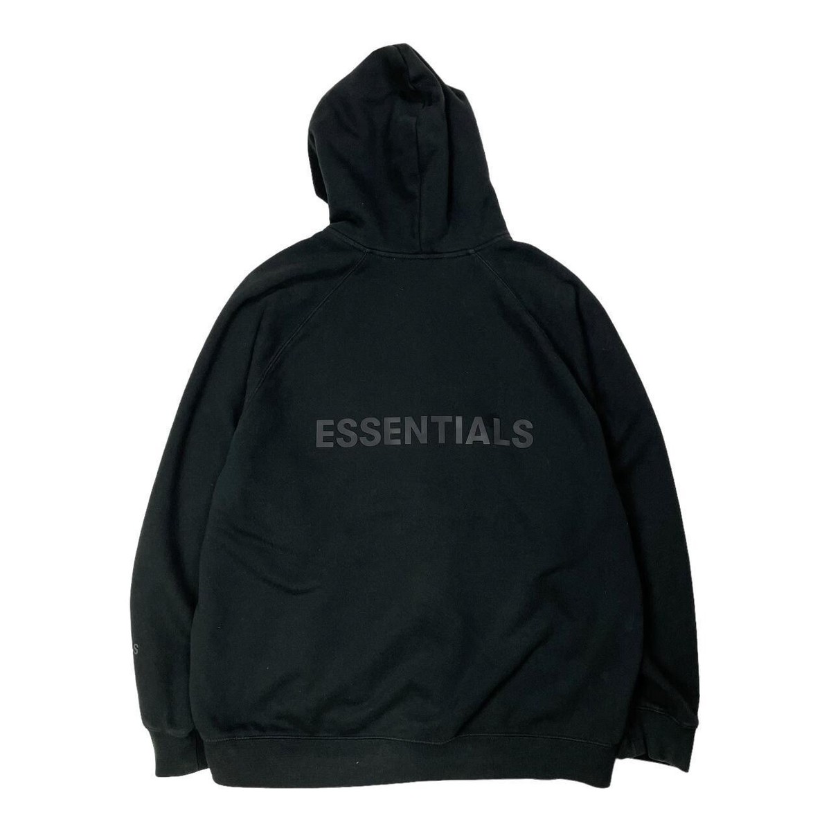 Fear Of God Fog ESSENTIALS Black Basic Zip Up Hoodie Size Large L