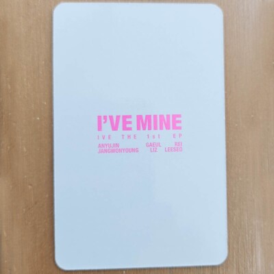 Yujin Official Photocard Ive 1st EP Album I'VE Mine Genuine Kpop