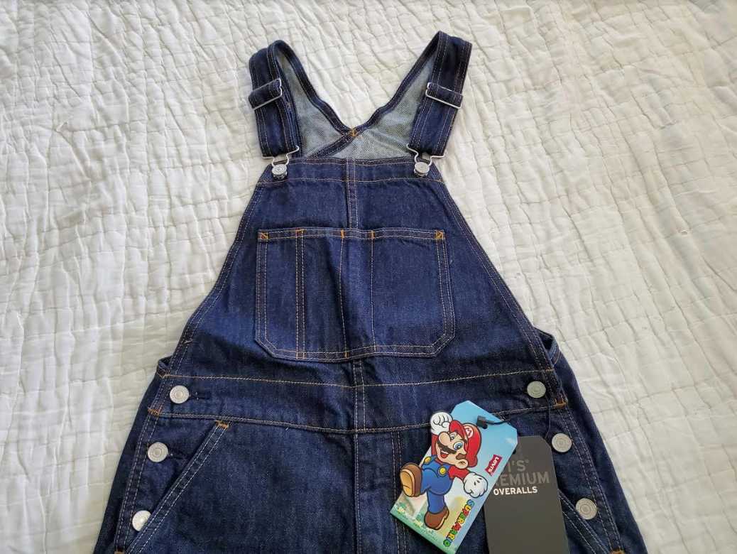 NEW MEN'S XS S L XL XXL LEVI'S X SUPER MARIO JEAN OVERALLS | eBay