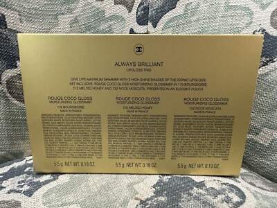 New in Box! Chanel Always Brilliant Lip Gloss Trio 2023 Gift Set