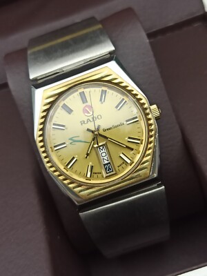 LUXURY VINTAGE RADO GREEN GAZELLE AUTOMATIC WATCH SWISS MADE 70s