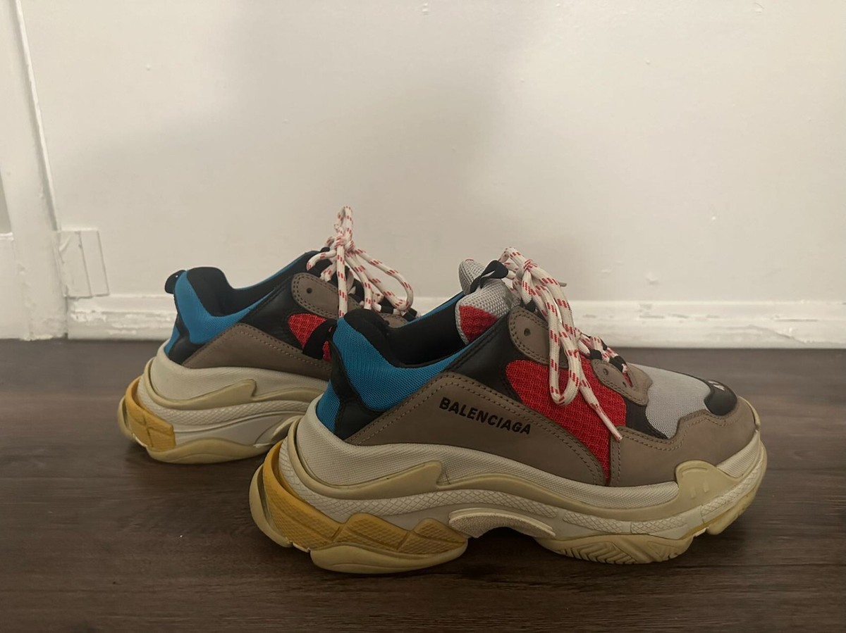 Balenciaga Triple S Sneaker 'Blue Red' 2018 size41 | eBay