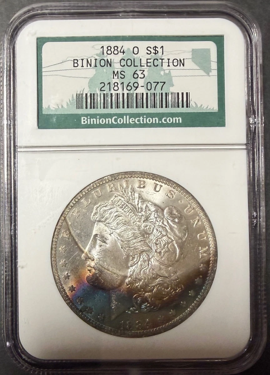 New Orleans Grade MS 63 1884 Year Morgan US Dollars (1878-1921