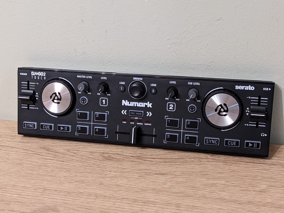 Numark DJ2GO2 Touch compact DJ controller deck 2-channel mixer