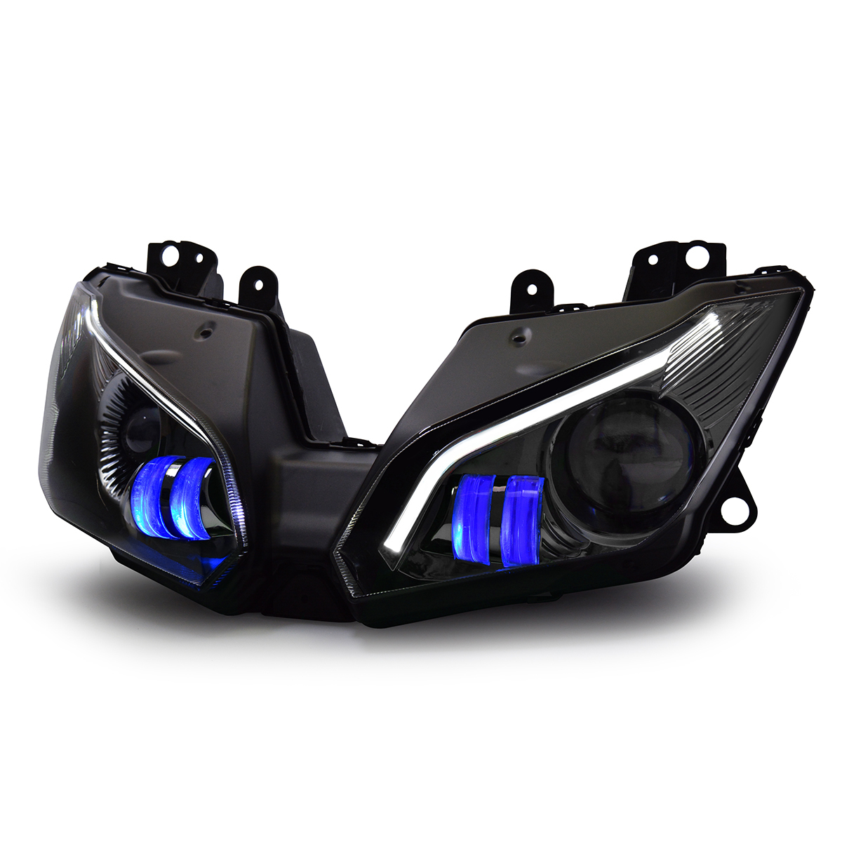 KT Complete LED Headlight for Kawasaki Ninja ZX-6R 2013-2018 Blue