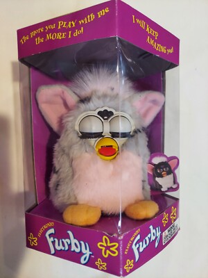 Furby 1998 ORIGINAL 1st Gen grey/pink 70-800 NEW in Box RARE SNG
