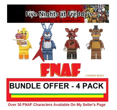 Five Nights At Freddy's 4 Pack Bundle FNAF - BEST DEAL - READ