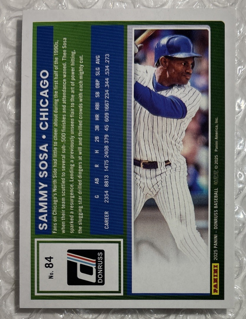 2025 Panini Donruss #84 Sammy Sosa | eBay