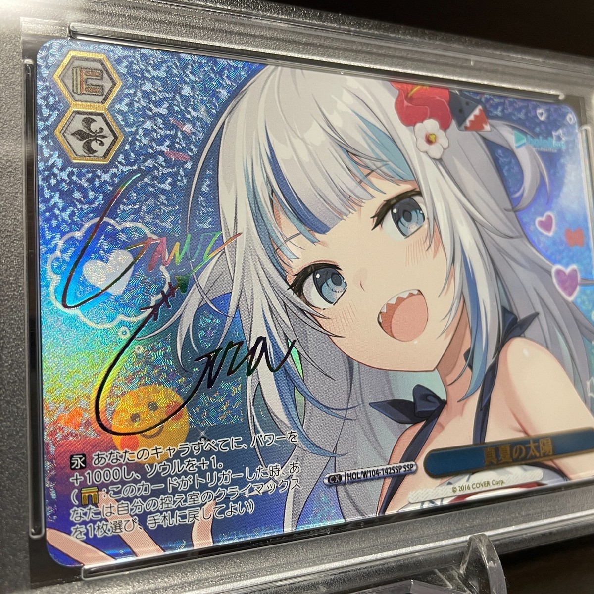 PSA 10 Weiss Schwarz Gawr Gura Signed Signature Hololive HOL/W104