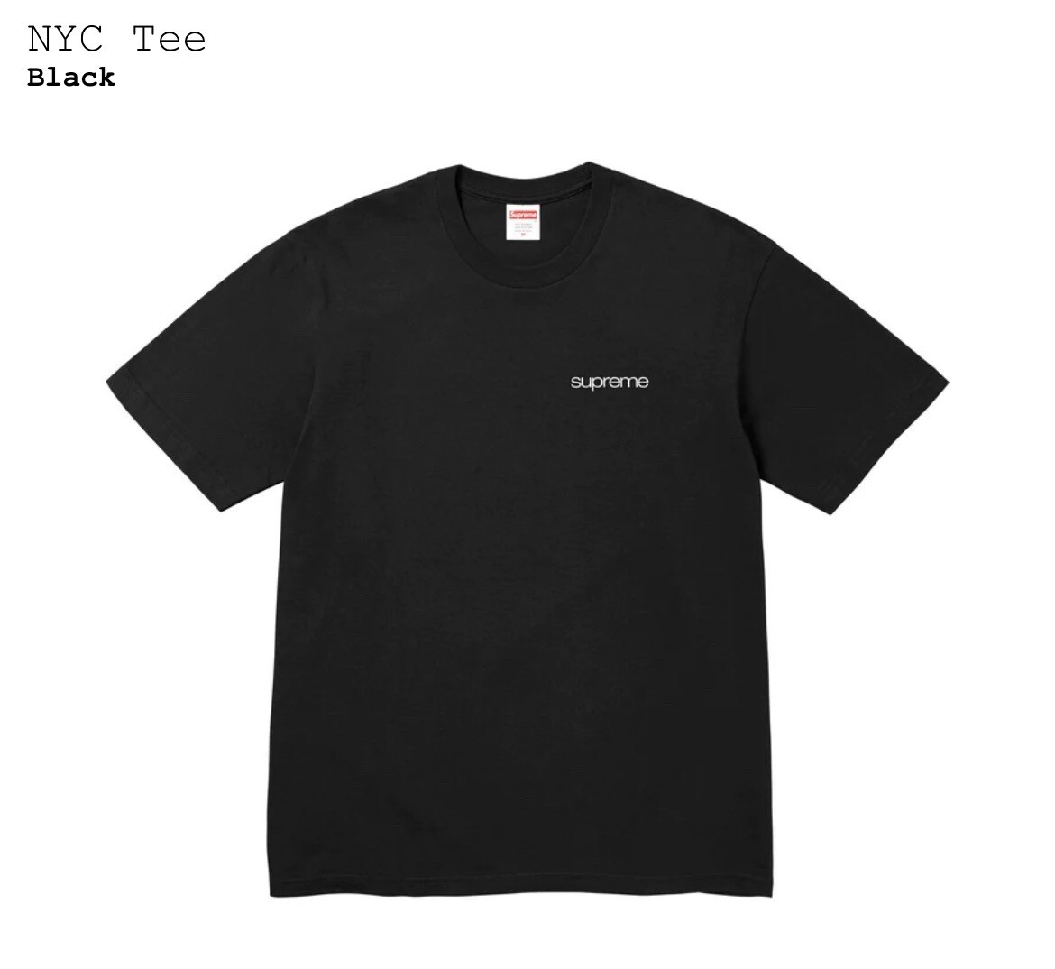Brand New Supreme NYC Tee New York City - Black - Medium - FW23 | eBay
