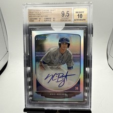 2013 Bowman Chrome Kris Bryant Superfractor Autograph Info, Details
