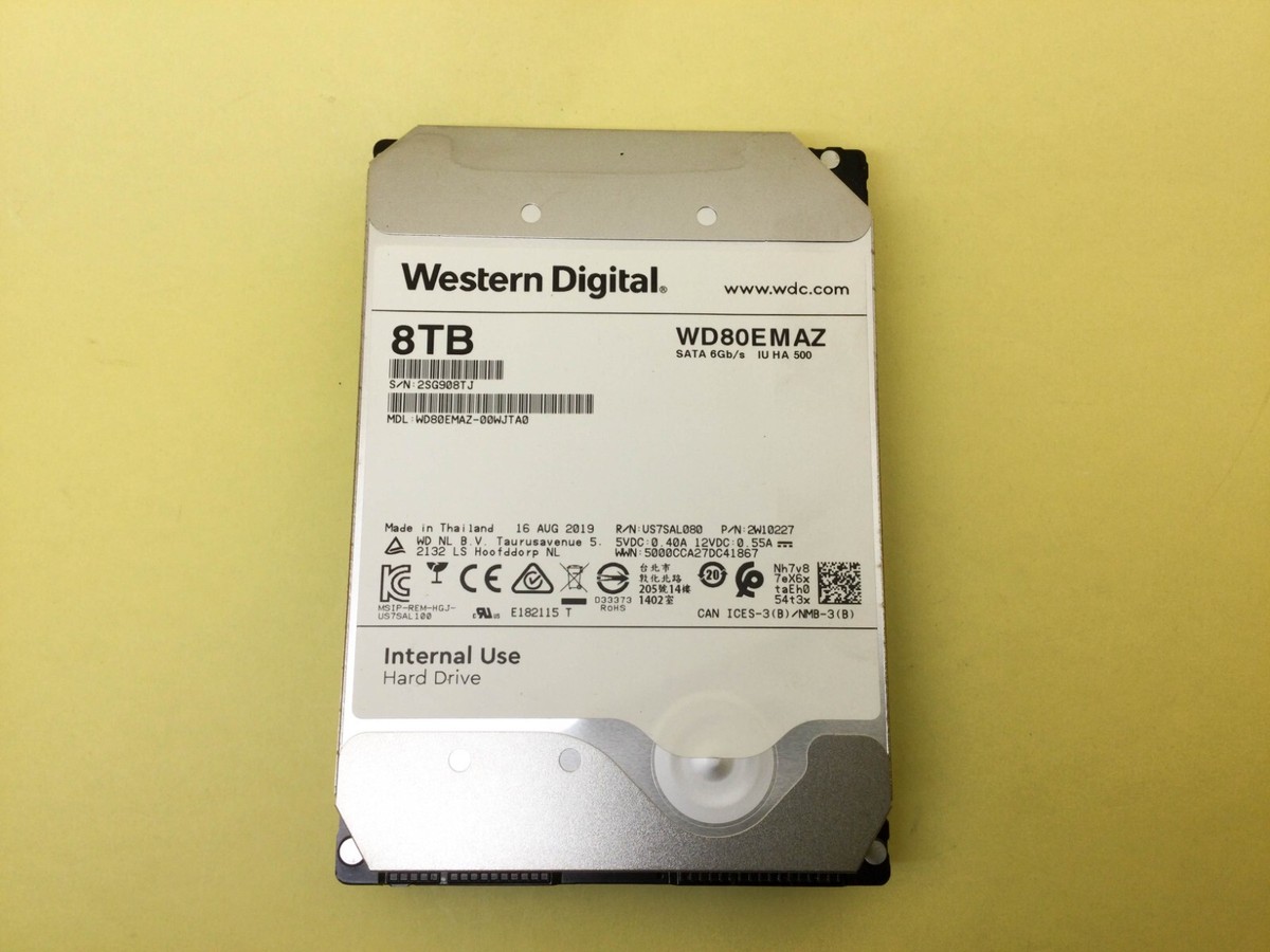 Western Digital 8TB 5400RPM SATA 6Gb/s 256MB 3.5