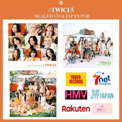 PSL TWICE 5th BEST ALBUM #TWICE5 ALL ver SEALED CD & JAPAN POB