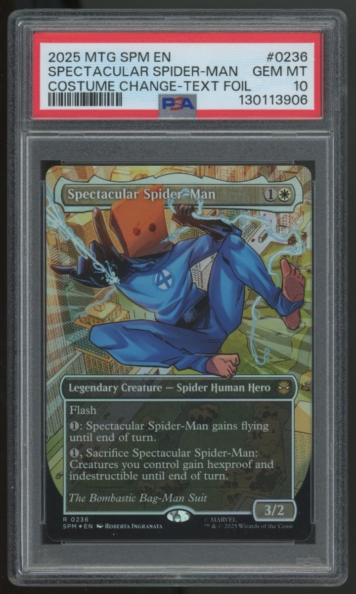 2025 Magic Spectacular Spider-Man Costume Textured Foil (Bag-Man