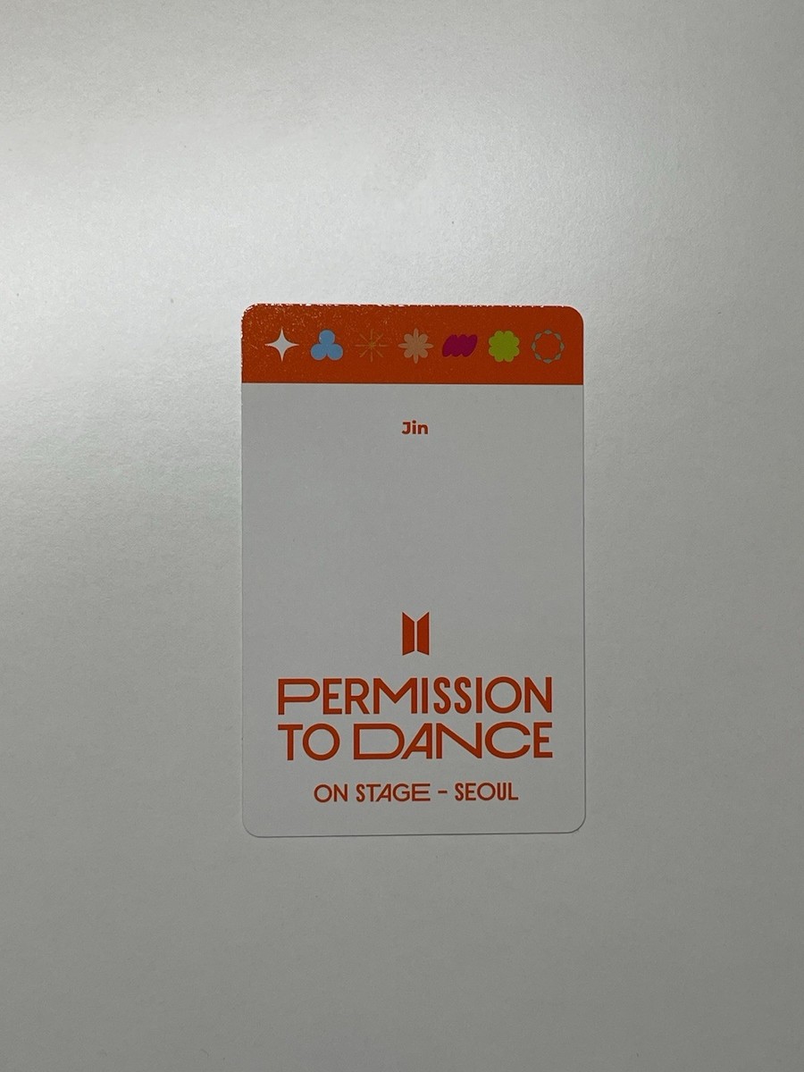 BTS JIN PERMISSION TO DANCE ON STAGE PTD LIVE ALBUM DIGITAL CODE