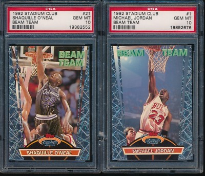 PSA 10 GEM MINT 1992-93 TOPPS STADIUM CLUB BEAM TEAM COMPLETE SET