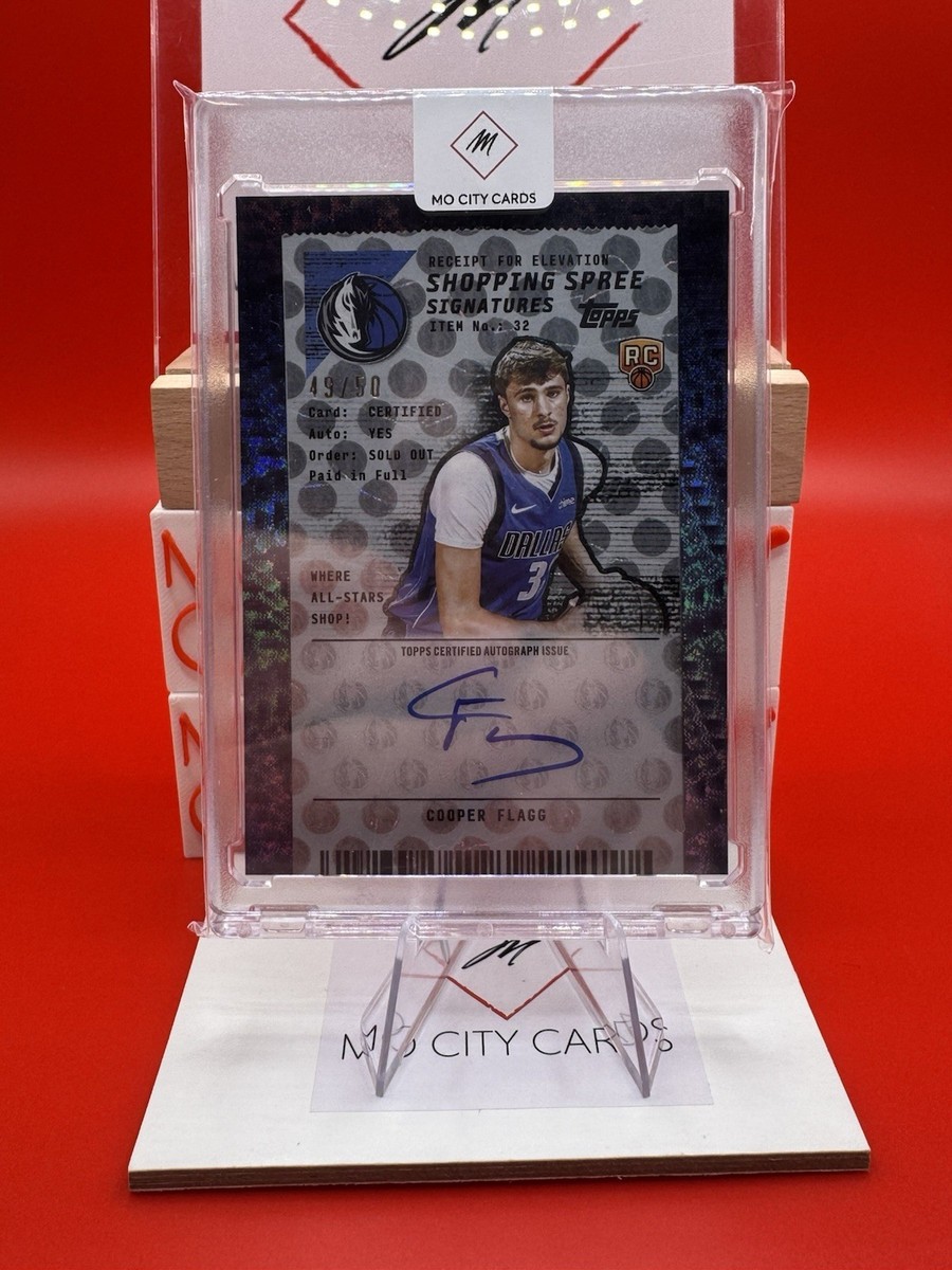 2025-26 Topps Basketball Cooper Flagg Rookie Card /50 Auto