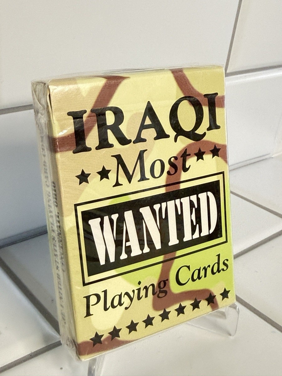 2003 Iraqi Most Wanted Playing Cards Military Iraq Saddam Liberty