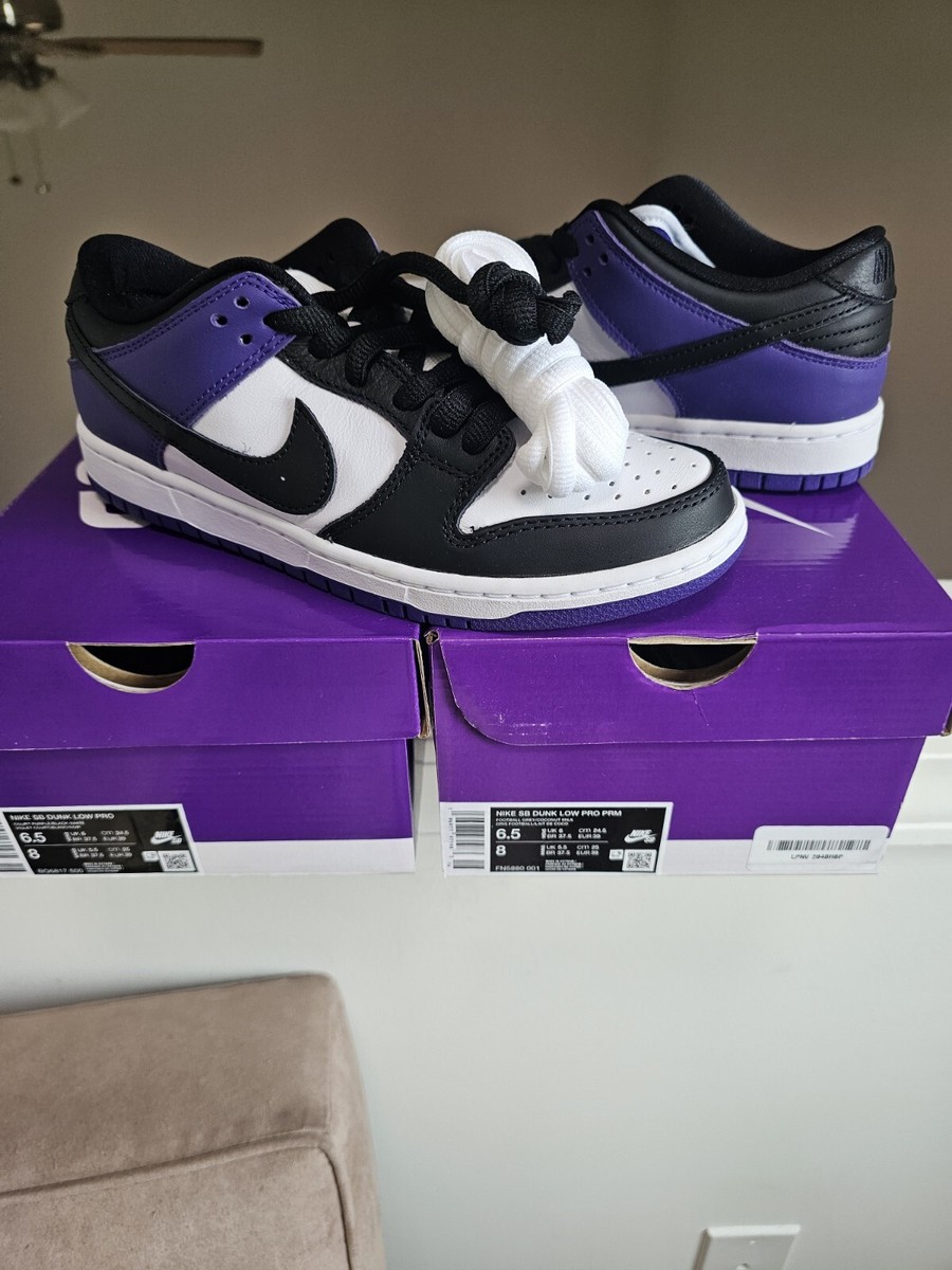 Size 6.5 - Nike Dunk Low SB Retro Court Purple brand new