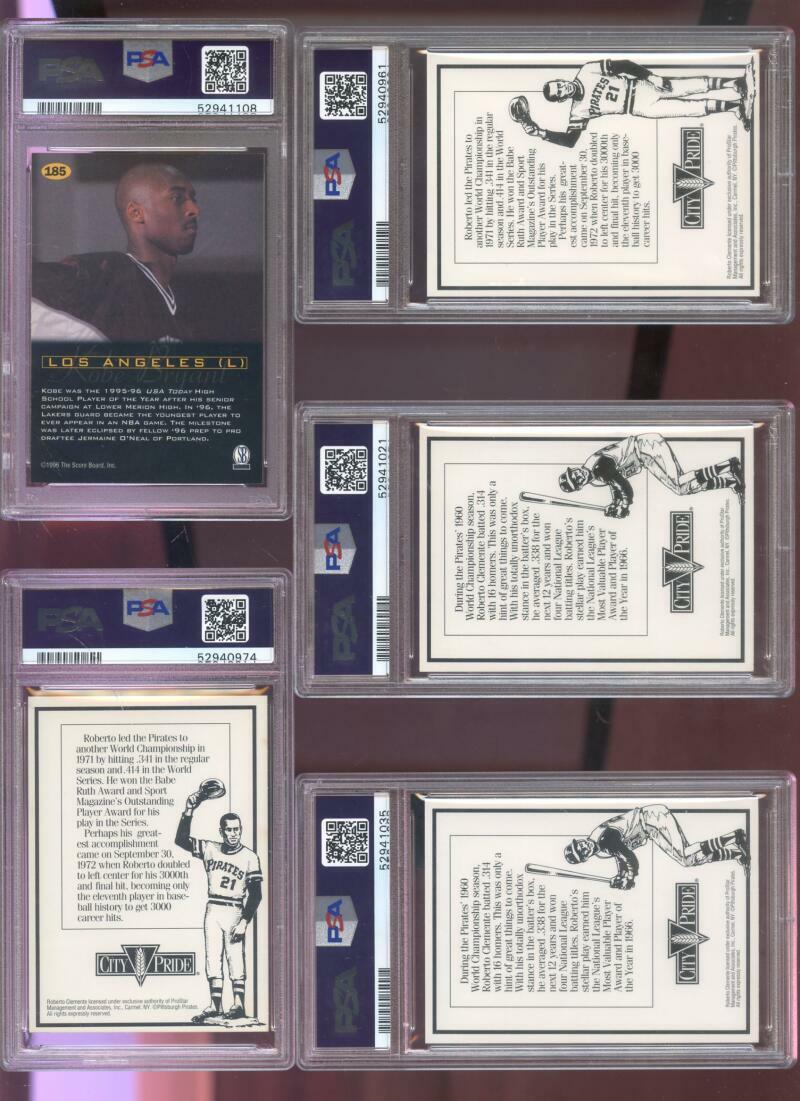 1996-97 All Sport PPF #185 Kobe Bryant ROOKIE RC PSA 10 Graded