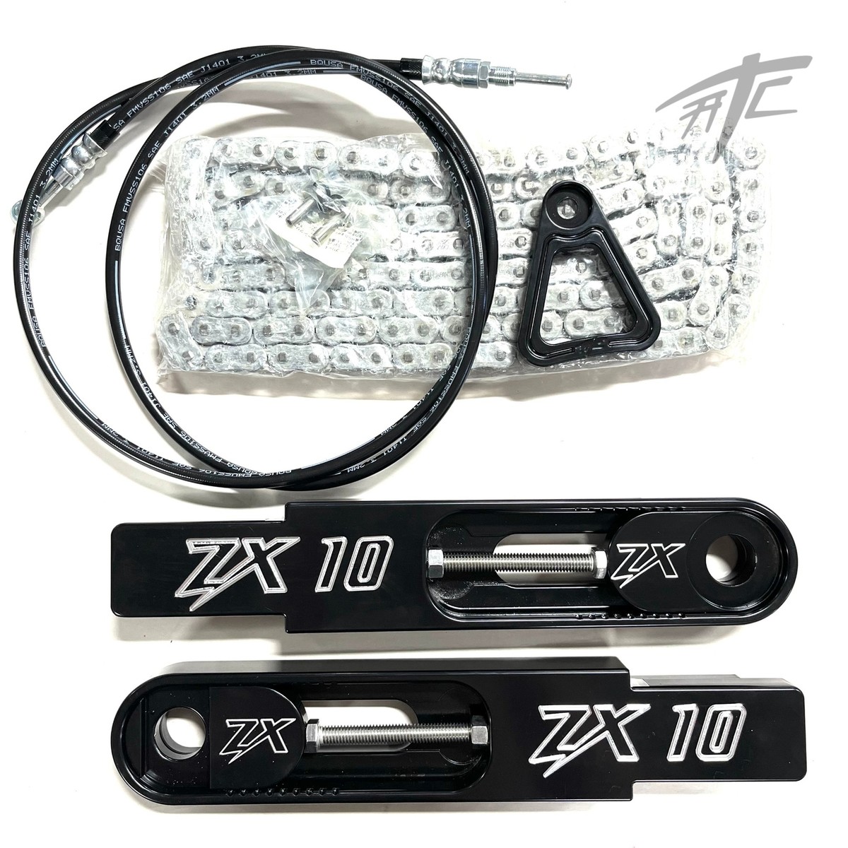 ZX10 BLACK CONTRAST SWINGARM EXTENSION KIT 3-9