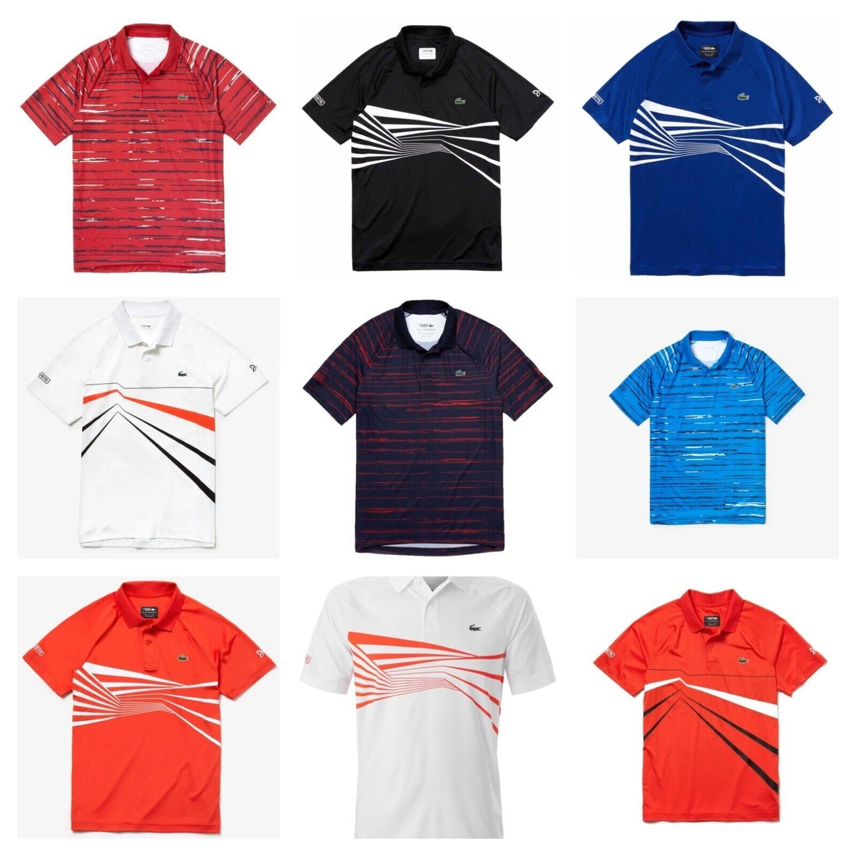 NWT Novak Djokovic Lacoste Sport Tennis Polo Shirts 2019
