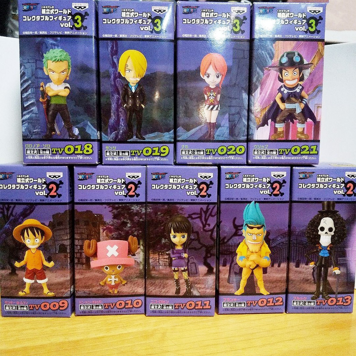 ONE PIECE World Collectible Figure vol. 2 & 3 Luffy Zoro Sanji