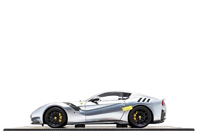 BBR 1:18 Ferrari F12 TDF Tailor Made in Grigio Titanio / French