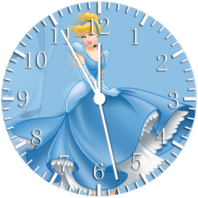 Disney Cinderella Frameless Borderless Wall Clock Nice For Gifts