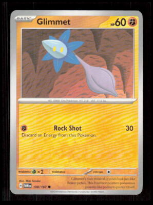 Glimmet 108/167 SV06: Twilight Masquerade Pokemon tcg Card CB-1-9