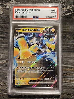 PSA MINT 9 Iron Hands ex 070/182 Sv04: Paradox Rift Holo | eBay