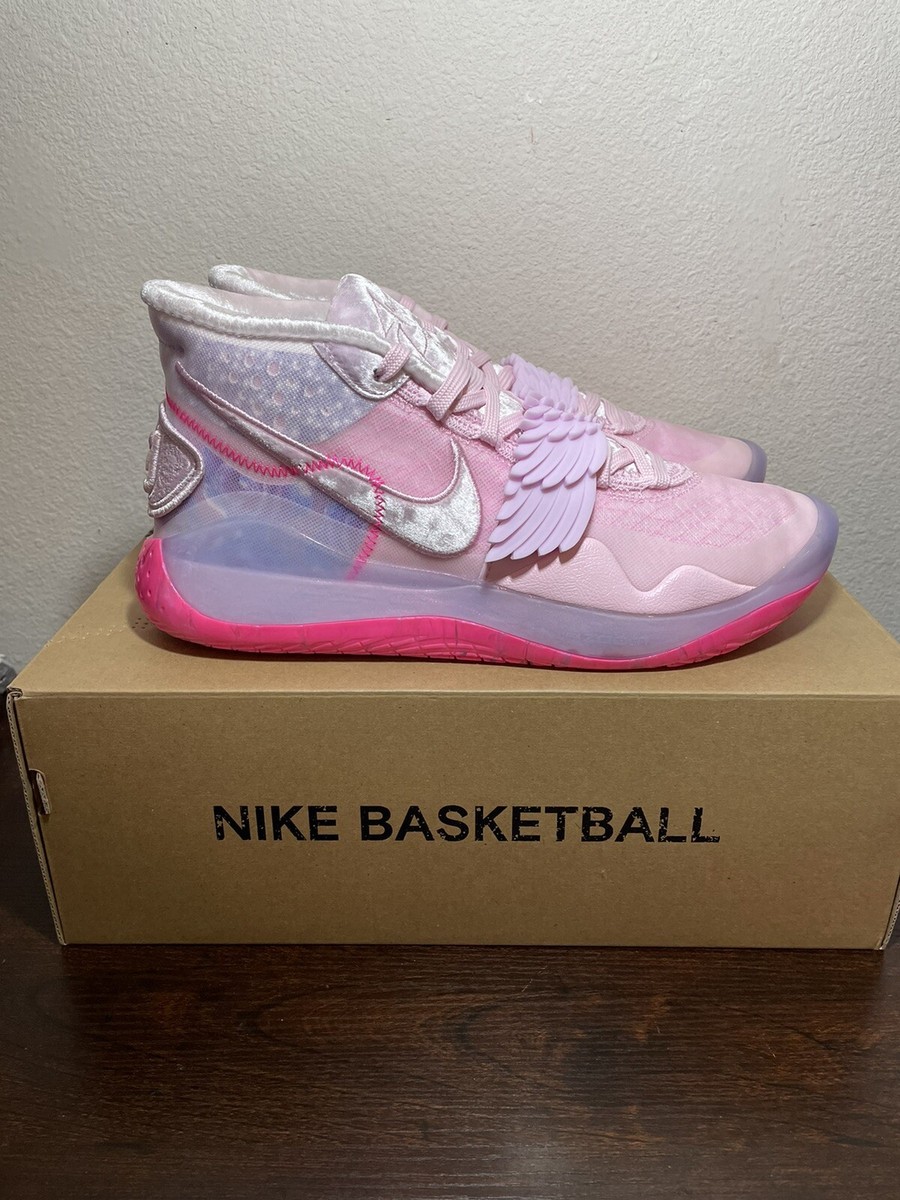 Nike KD 12 Aunt Pearl 2019 Men's 8.5 Basketball Shoes Pink Dead