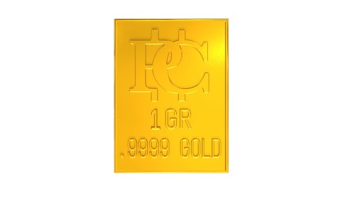 Pure gold ingot 24K 0.1g x 1 piece Tanaka Kikinzoku or Tokuriki