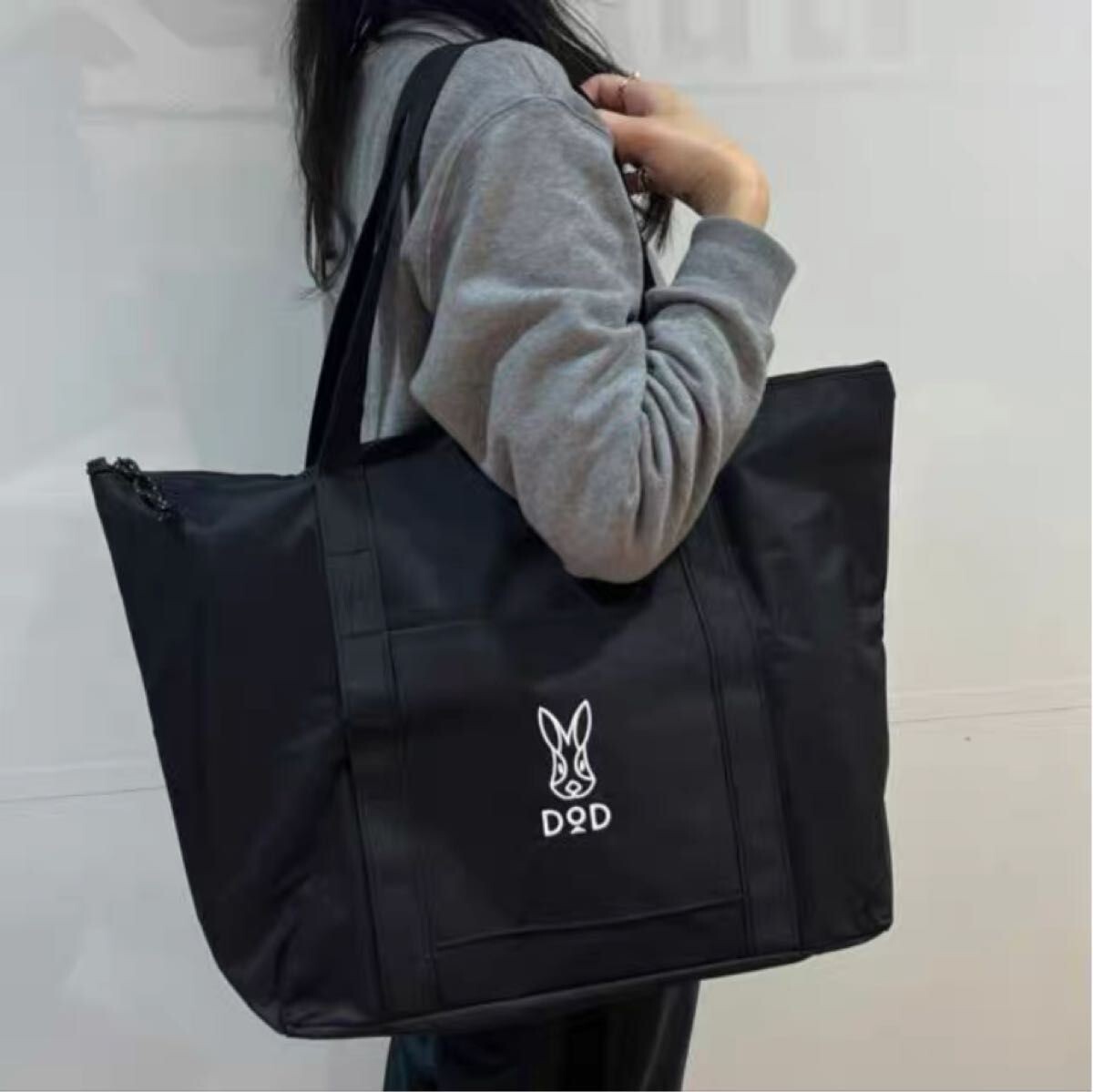 DOD big tote bag black Takarajimasha appendix 36cm x 54.5cm x 17cm