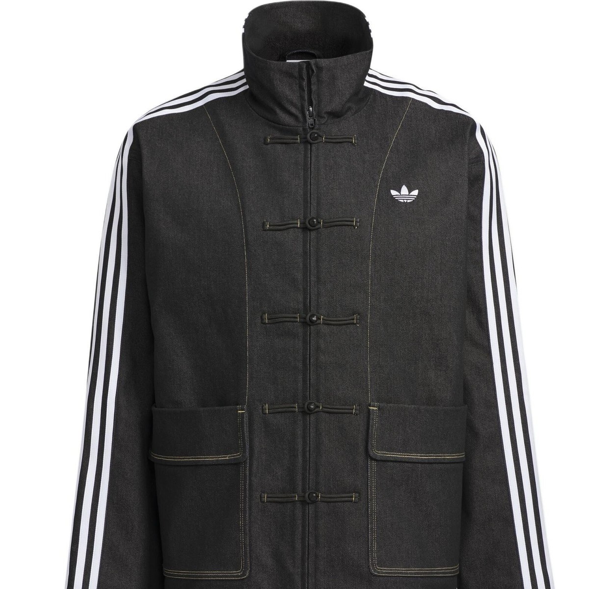 Adidas Original Tang Chinese New Year Black Denim Jacket | eBay
