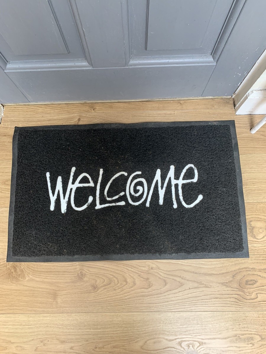 Stussy Welcome Mat, Black, Used But Could Be Cleaned Up, Very Rare