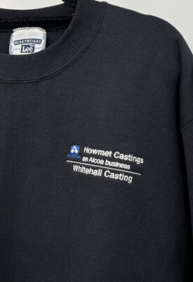 Vintage 90s Lee Heavyweight Crewneck Sweatshirt Large Company Logo