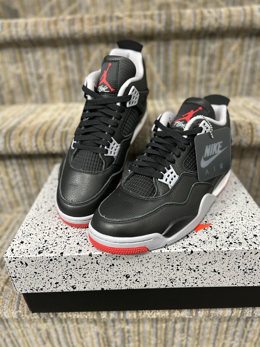 Nike Air Jordan 4 Bred Reimagined Black Red FV5029-006 Size 12 M