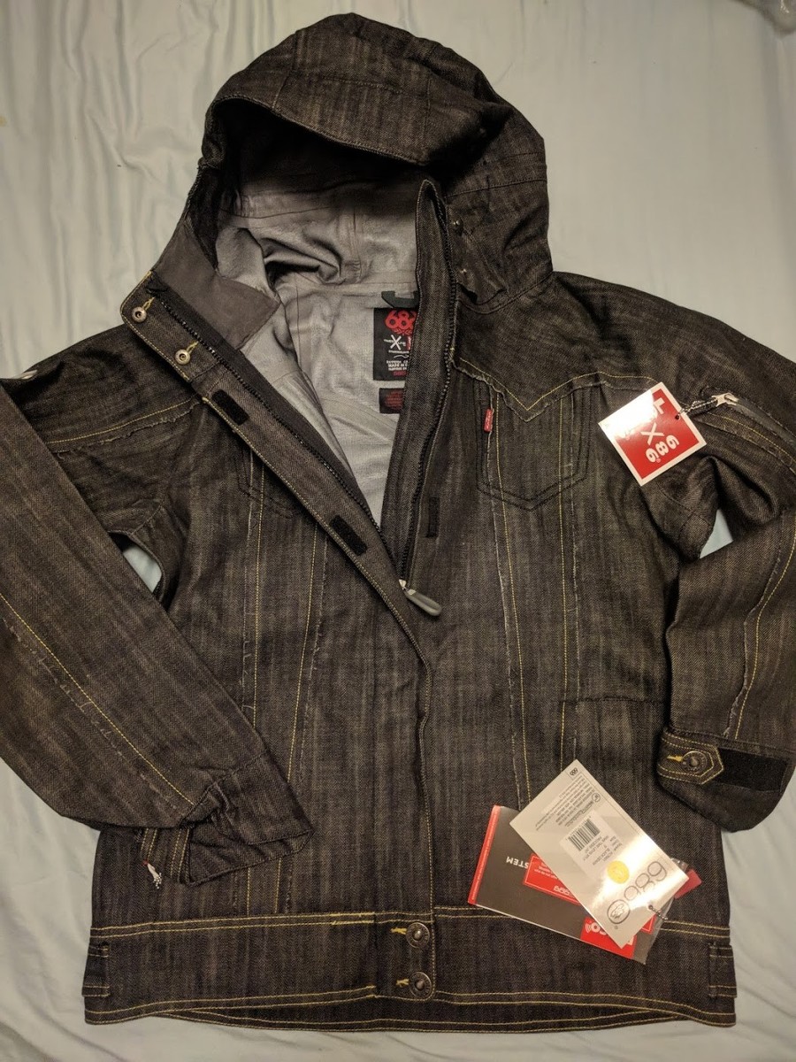 686 Levi's Trucker 3-Ply TRUCKER Jean Denim Ski Snowboard Women