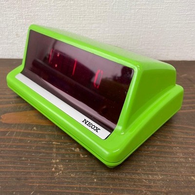 Vintage 1970s NEOX Digital Flip Clock Space Age Design Japan 60Hz