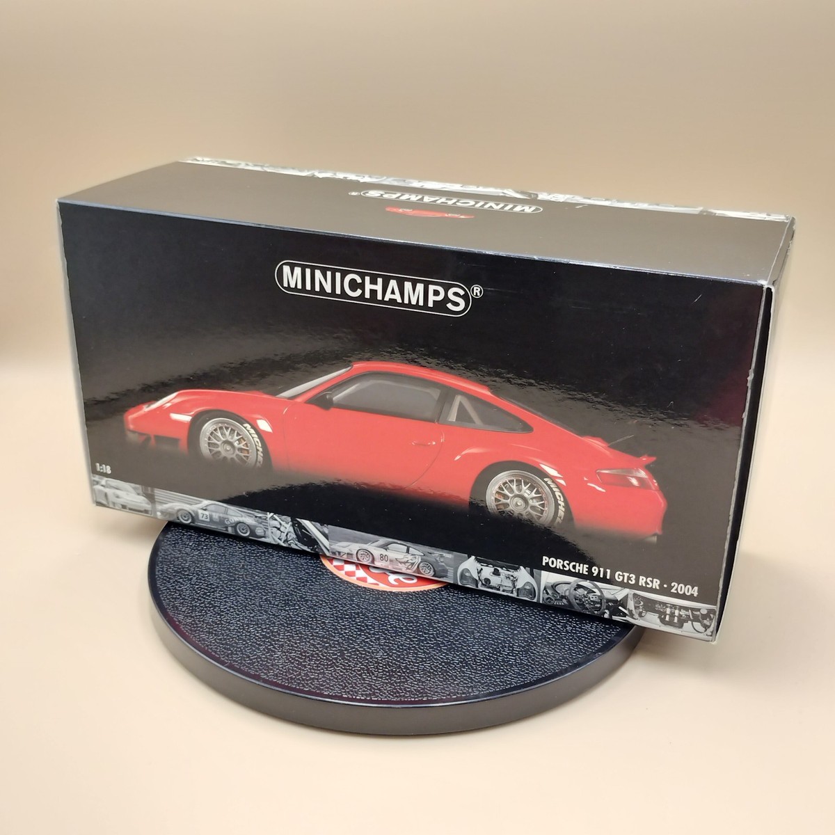 MINICHAMPS 1/18 Porsche 911 GT3 RSR FIA GT 2004 Red 100046400