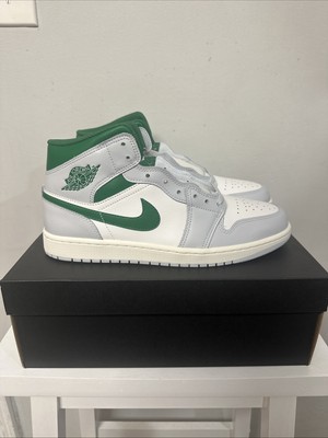 Air Jordan 1 Mid Summit White Pine Green Men's Size 11 DQ8426-142