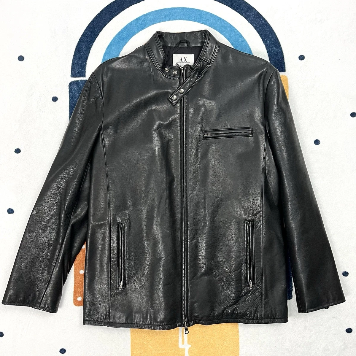 Armani Exchange Leather Outer Shell Jackets for Men for Sale