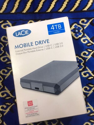 External Portable Hard Drive LaCie Mobile Drive 4TB USB - C | eBay