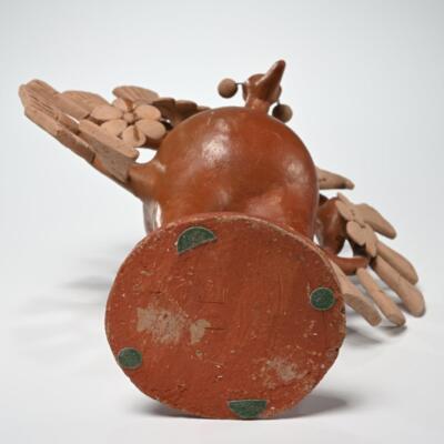 Heron Martinez Mendoza Mexican Folk Art Pottery Peacock Turkey