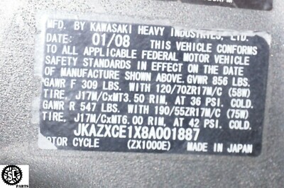 2008-2010 Kawasaki Ninja ZX10R Frame Chassis *S* | OE