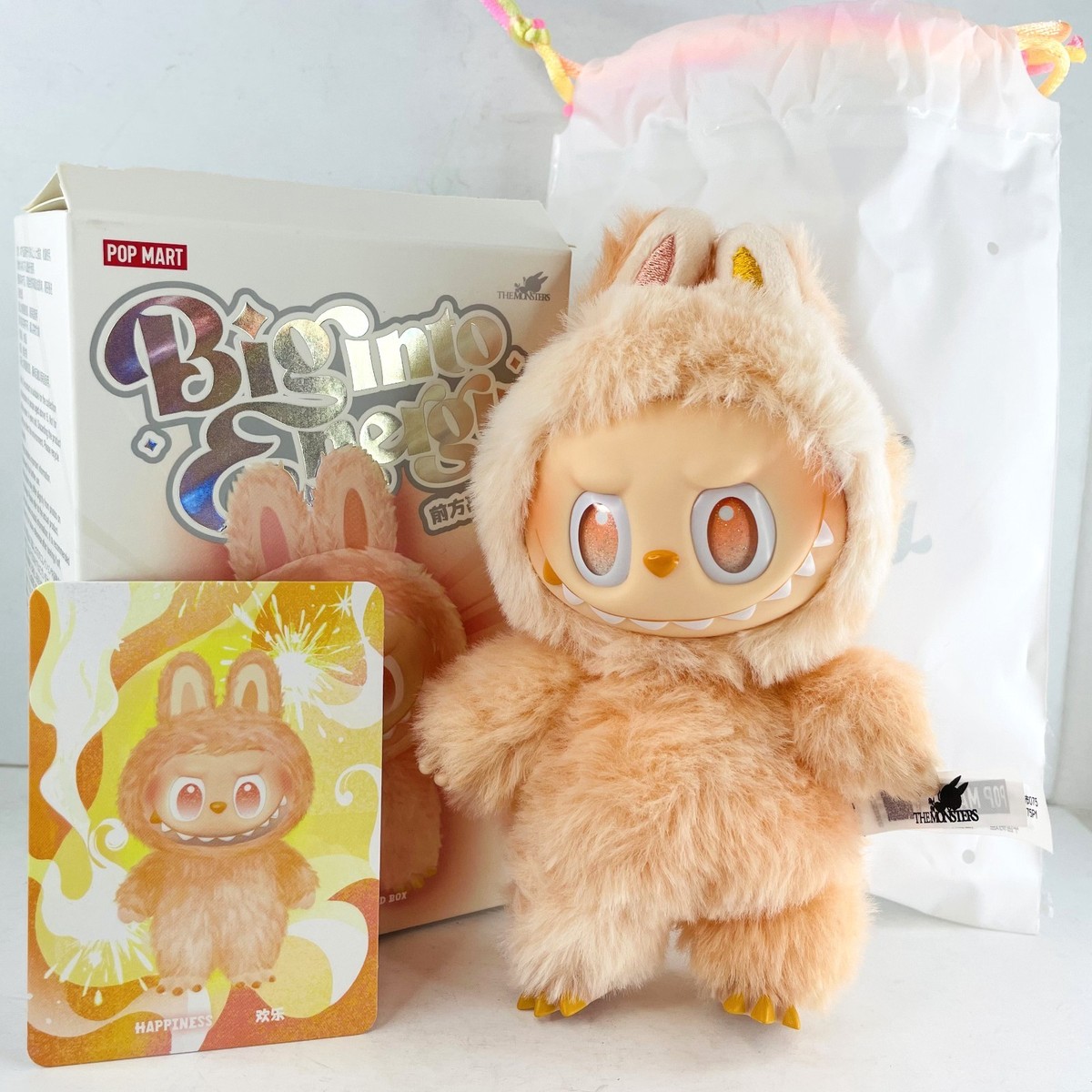 POP MART Labubu The Monsters Big Into Energy Happiness Plush Doll
